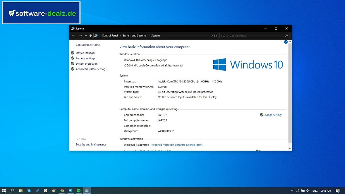 Windows 10 Home Systemanforderungen