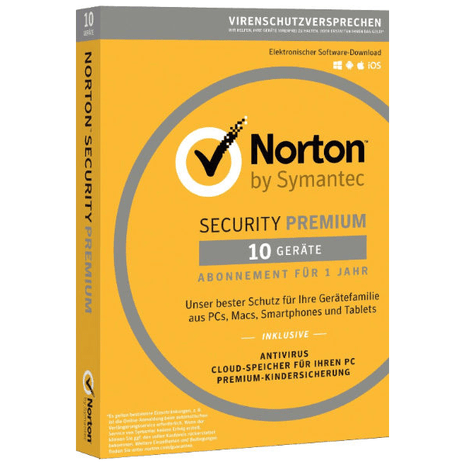 Norton Security Premium - 10 Geräte - 1 Jahr - Software-Dealz.de