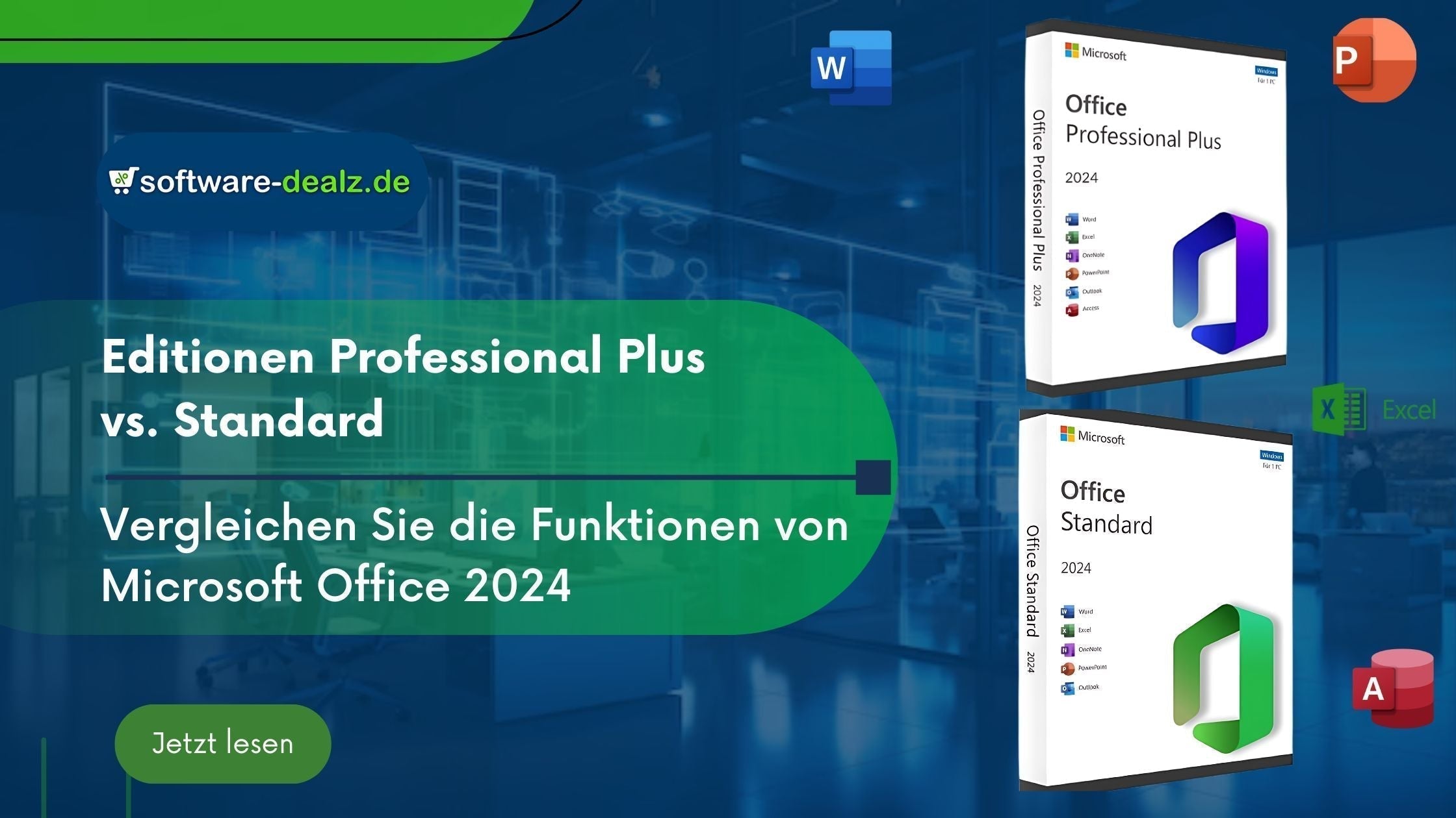 Office 2024: Vergleichen Sie die neuesten Editionen Professional Plus und Standard