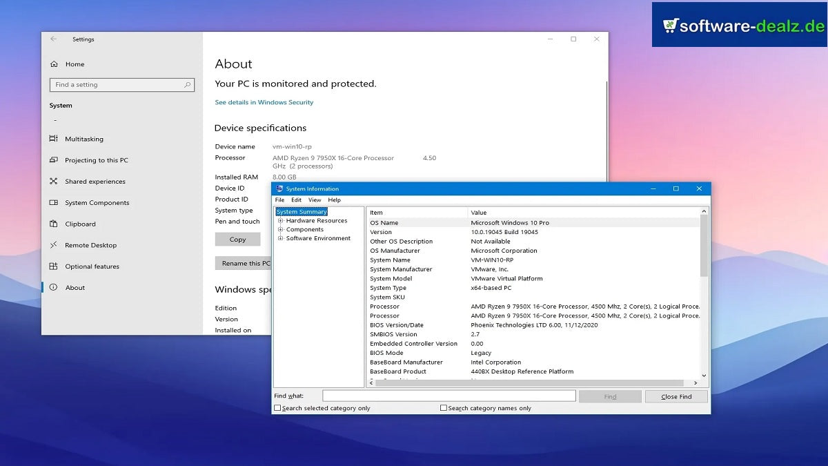 Windows 10 Pro Systemanforderungen