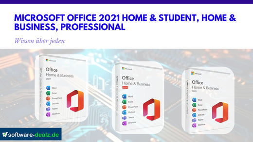 Microsoft Office 2021 Home & Student, Home & Business, Professional