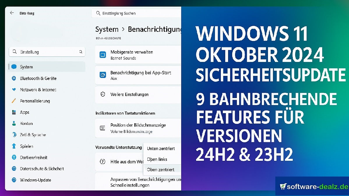 Übersicht der neuen Sicherheitsfunktionen des Windows 11 Oktober 2024 Updates für 24H2 und 23H2.