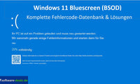 Windows 11 Bluescreen Anleitung mit kompletter Fehlercode-Liste und Reparaturen