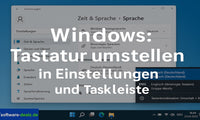 So ändern Sie die Windows-Tastatursprache in den Einstellungen und der Taskleiste