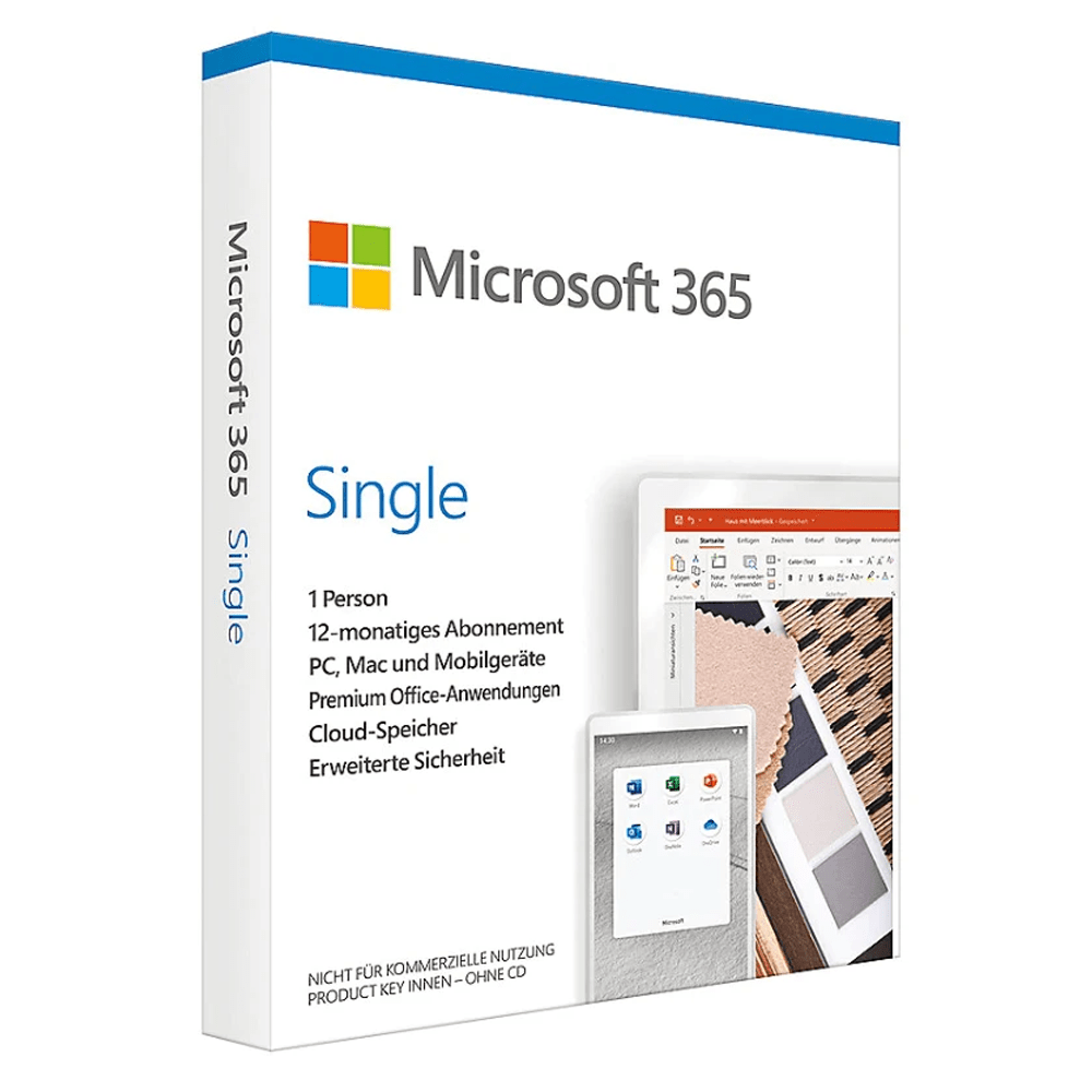 Microsoft 365 Single - 1 utilisateur - 1 an - PC/MAC 