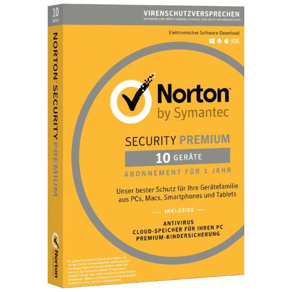 Norton Security Premium - 10 Geräte - 1 Jahr - Software-Dealz.de