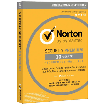 Norton Security Premium - 10 Geräte - 1 Jahr - Software-Dealz.de