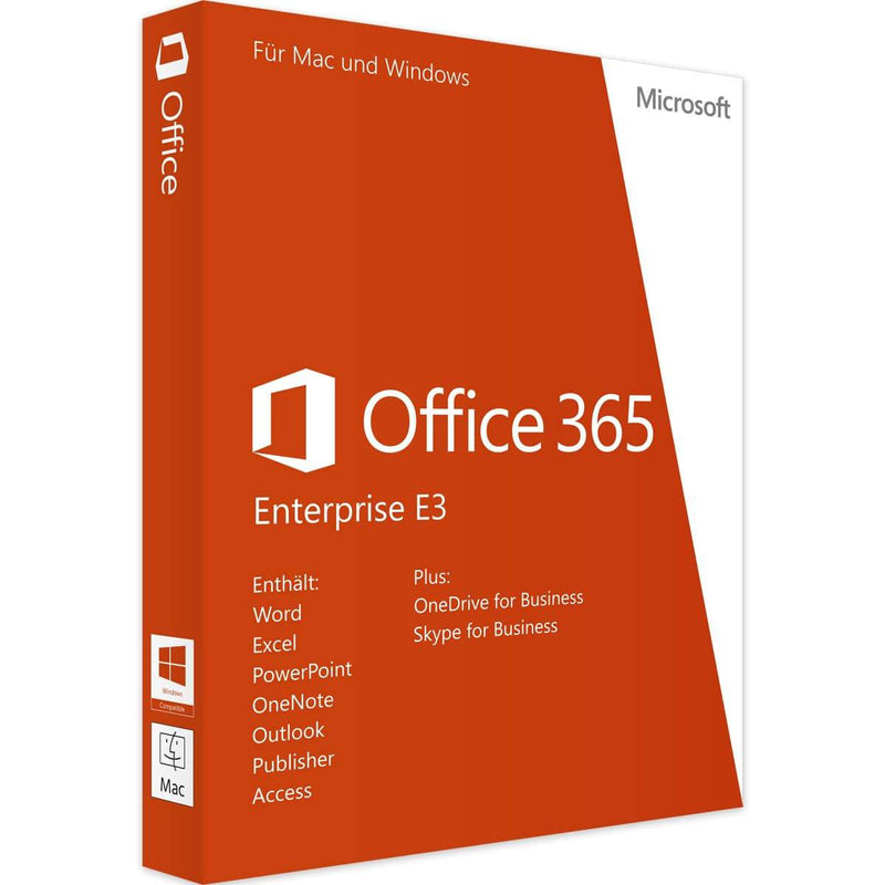 Office 365 Enterprise E3 - 5 Geräte - 1 Jahr